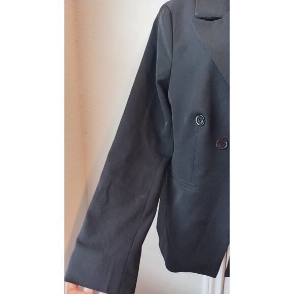 Luxe Arden B Women's Blazer Jacket Lined Long Sleeve Black wiht buttons Size XL - Picture 4 of 13